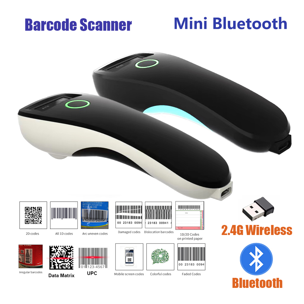 Document Scanner Portable - Mini Handheld Portable Barcode Scanner 2.4G