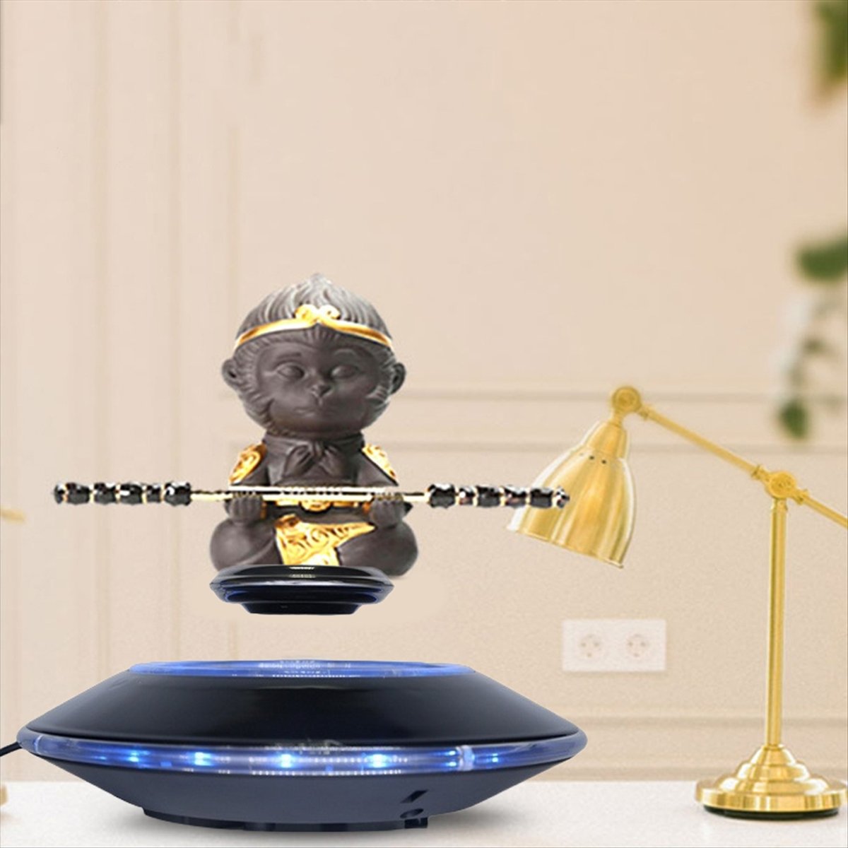 Tech Accessories To Gift - T1088C-Magnetic Levitation Display Stand Ideal Gift