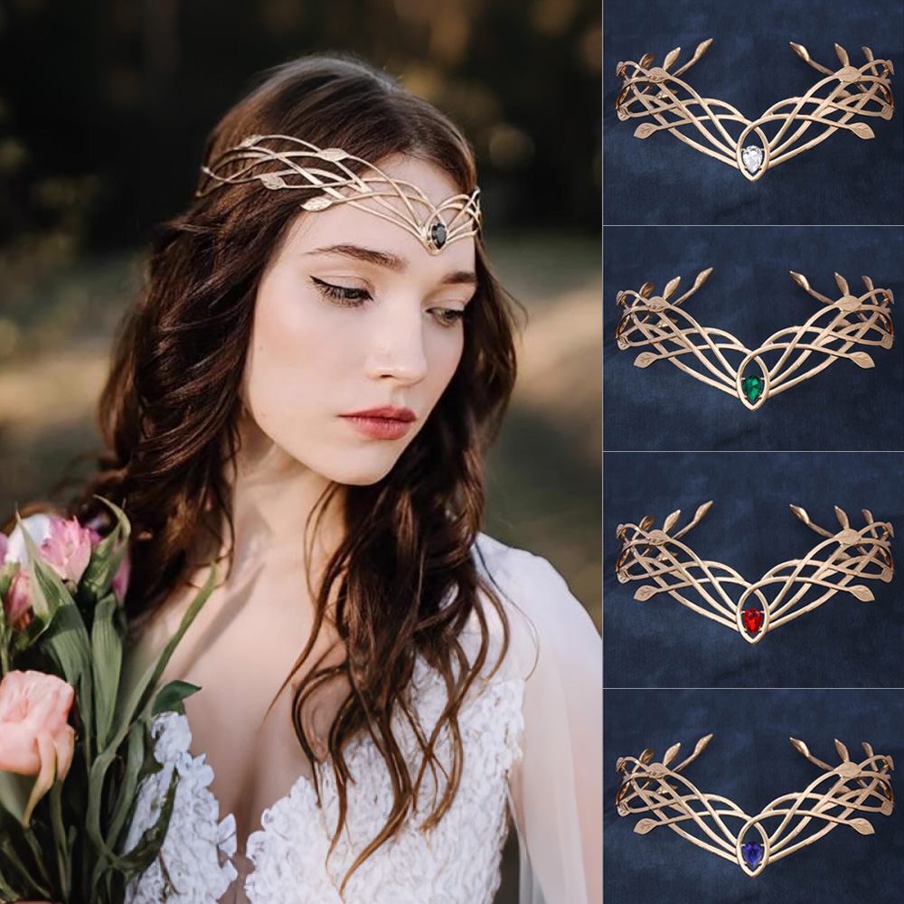 Tech Accessories For Women - Luxury Tiaras Headbands for Women Leaf