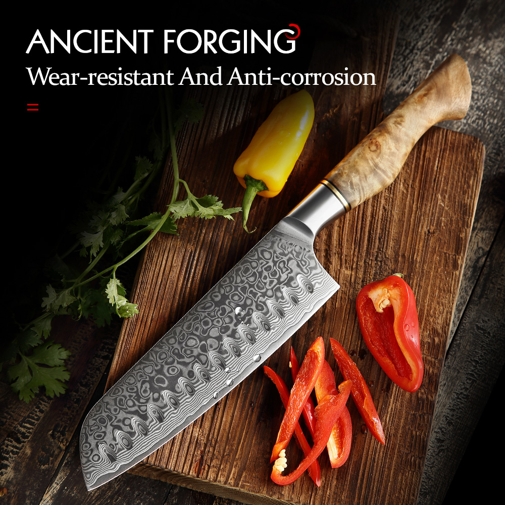 High Tech Kitchen Accessories - HEZHEN 10 Inch Dao Khắc Thật