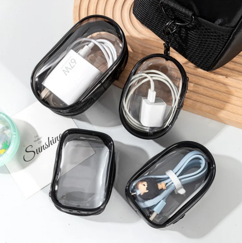 5PCS Transparent Portable Zipp - đánh giá và giá Tech Accessories For Christmas