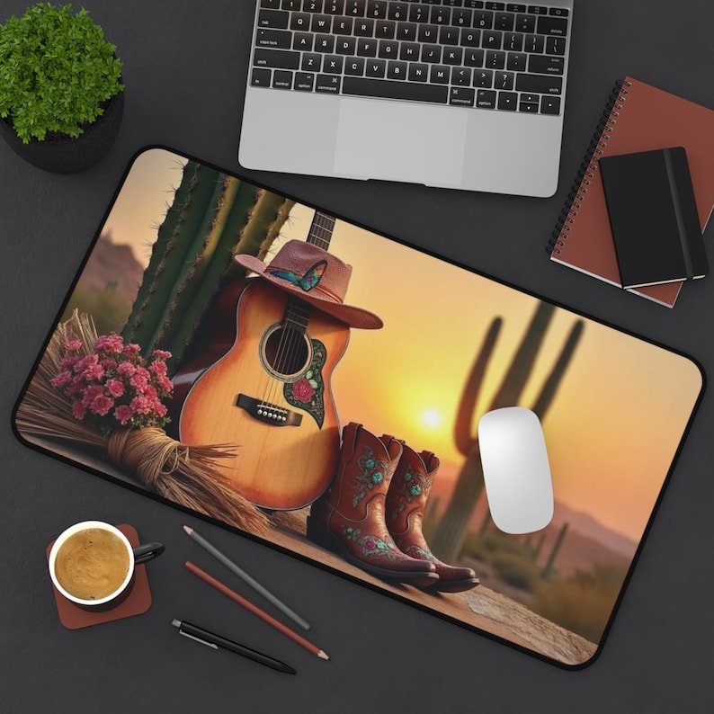 Desert Guitar Mouse Pad, Cactu - đánh giá và giá Tech Accessories To Gift