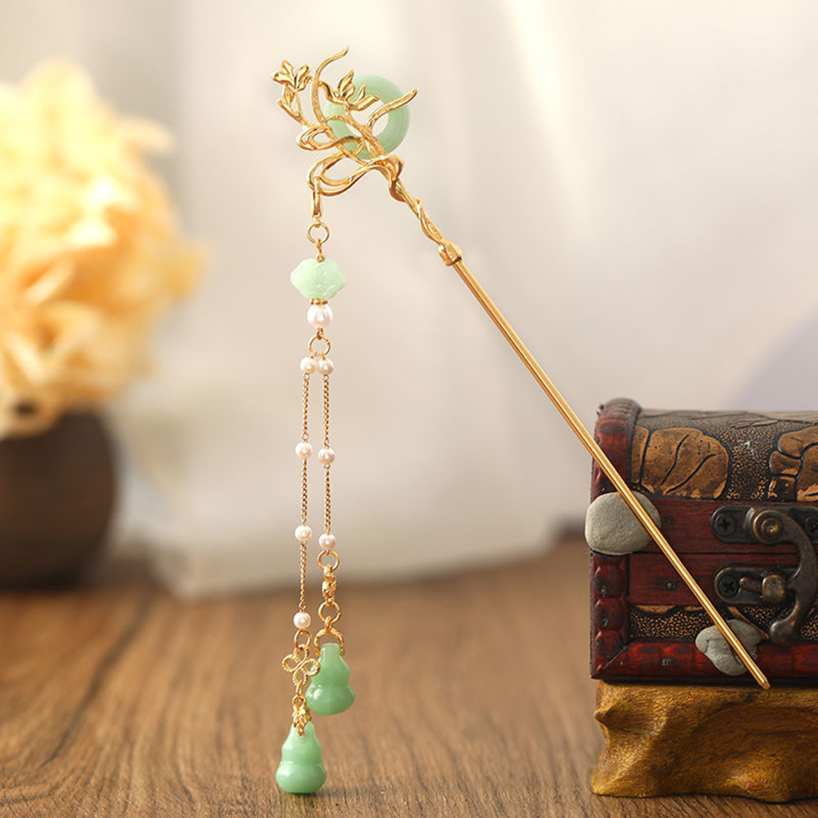 Chinese Style Glass Hairpin Fo - đánh giá và giá Tech Accessories For Women
