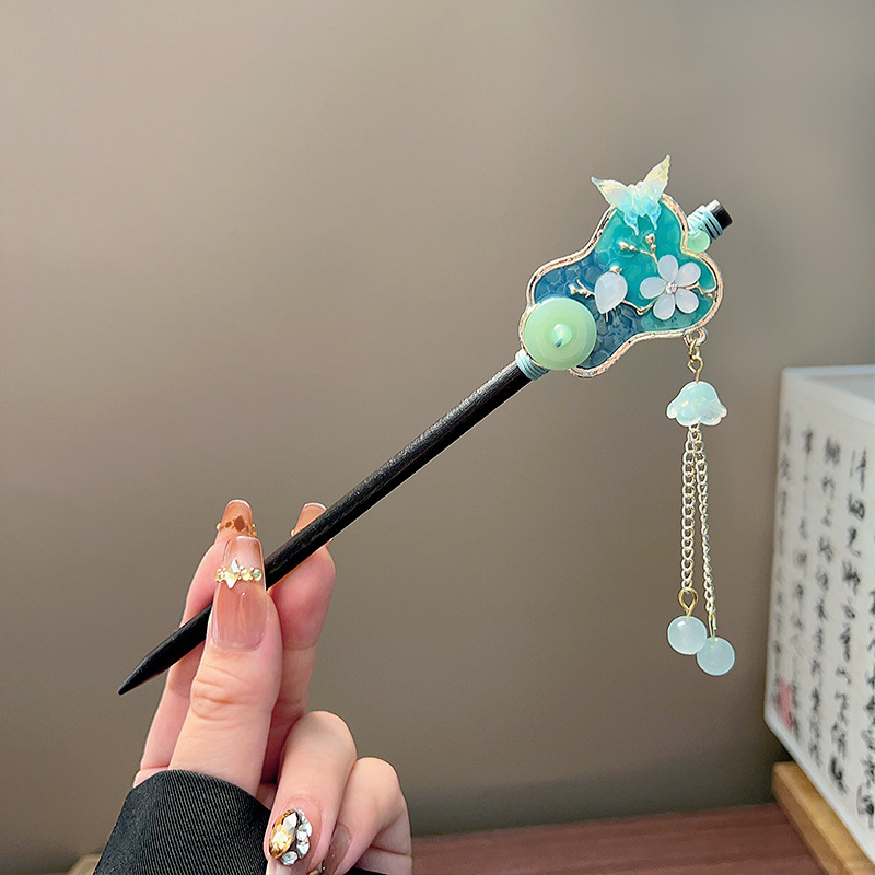 Classic Tassel Hair Stick Blac - đánh giá và giá Tech Accessories For Women